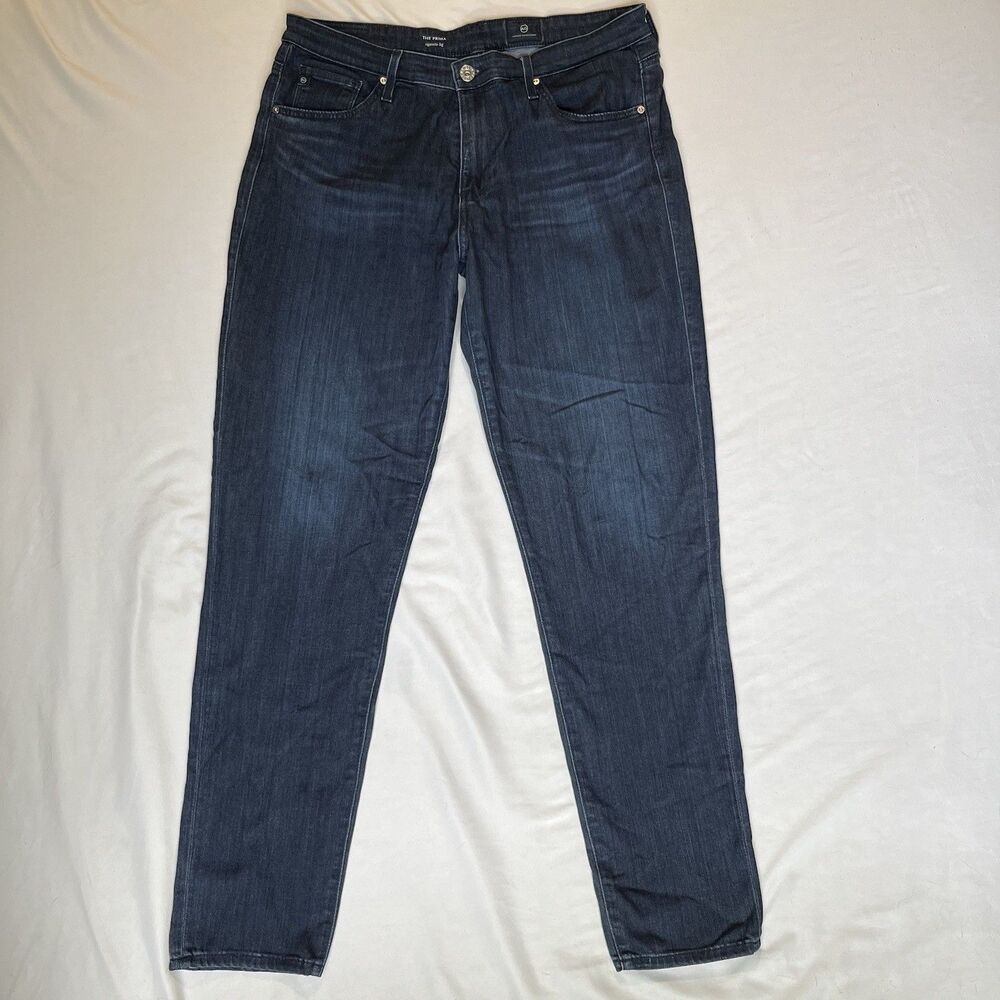 AG Adriano Goldschmied Prima Cigarette Jeans Womens 30R Blue Mid Rise Stretch